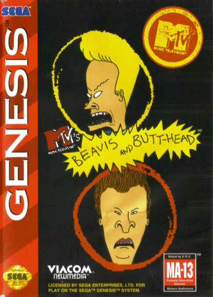 Beavis and Butt-Head Bundle [Game + Strategy Guide] (Sega Genesis)