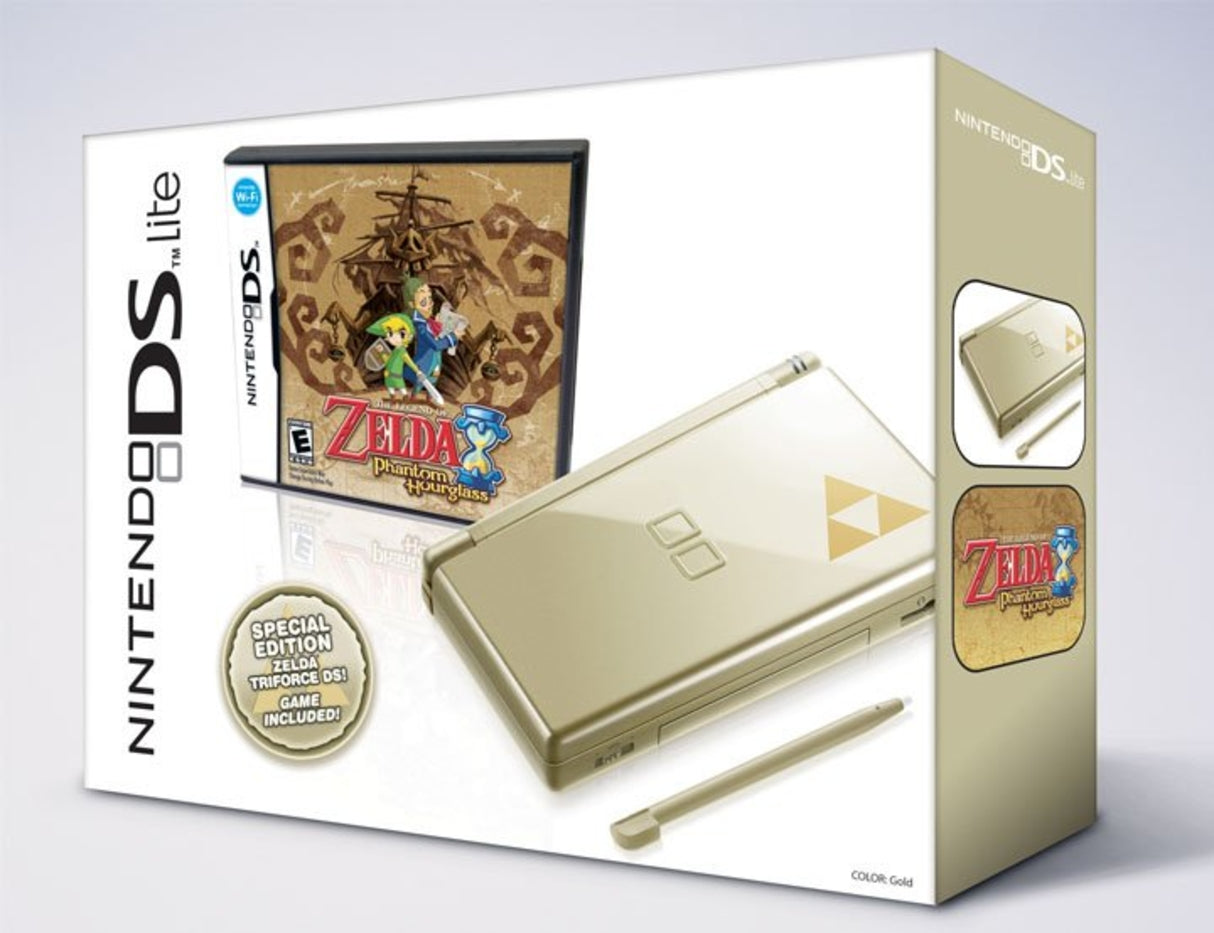 Gold Nintendo DS Lite Zelda Bundle (Nintendo DS)