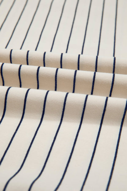 Stripe 88 LOS ANGEL Faux Two-Piece Top
