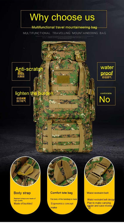 Camouflage Outdoor Mountaineering Backpack