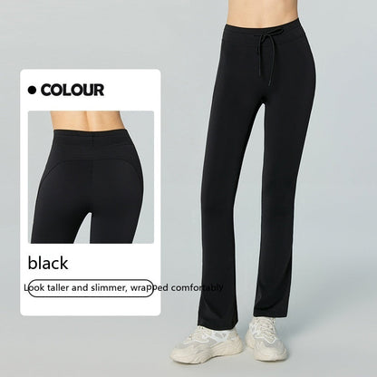 Hip Lifting Yoga Bell-bottom Pants with Pockets