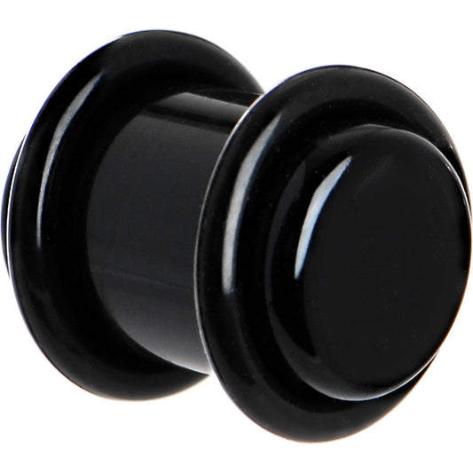 00G Black Acrylic Plug