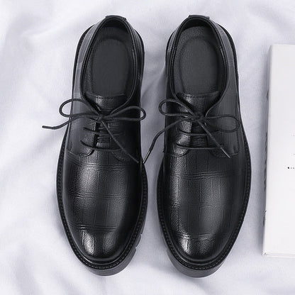 Men's Inner Height Increasing Business Casual Leather Shoes