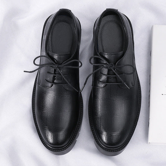 Men's Inner Height Increasing Business Casual Leather Shoes