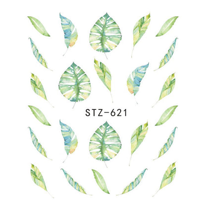 Butterfly Flower Water Transfer Decal Nail Sticker