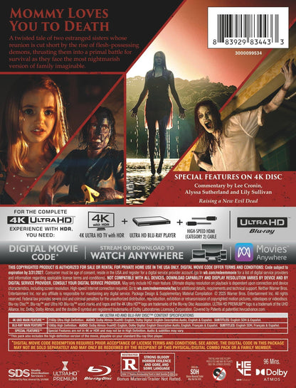 Evil Dead Rise - Limited Edition Steelbook (4K Ultra HD + Blu-ray + Digital)
