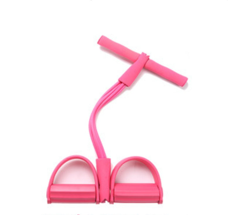 Latex Foot Pedal Resistance Band with Handle