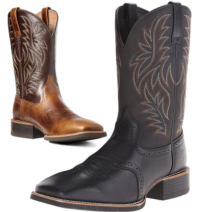 Short Vintage Western Cowboy Boot