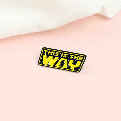 Fashion Simple Alloy Letter Brooch