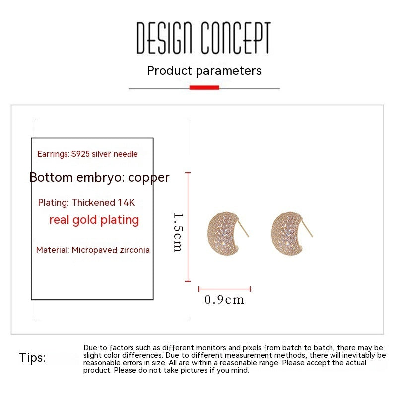 Korean Fashion Water Drop Shape Stud Earrings