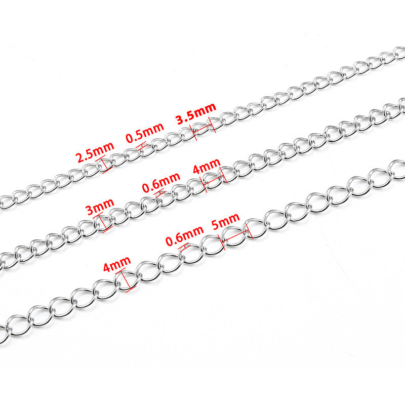 Stainless Steel Vacuum Plated Tail Chain Ornament