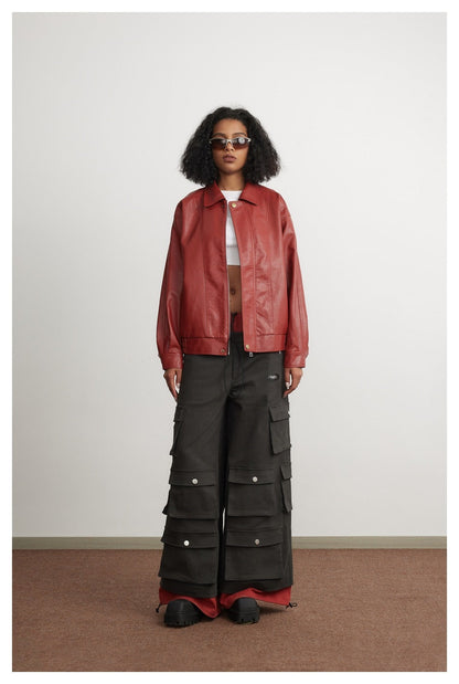 Cool Cropped Leather Jacket