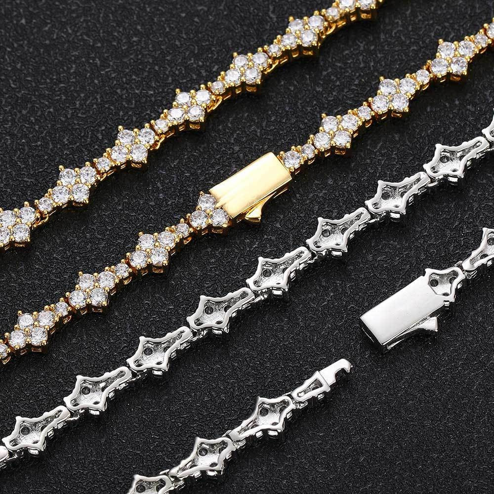 Zircon Tennis Fashion Brand Ornament Full Diamond Necklace