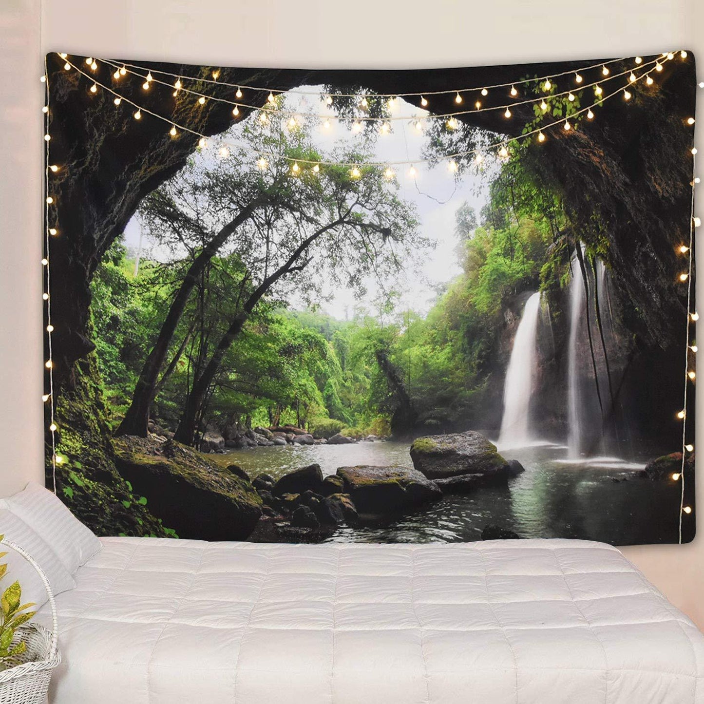 Cave Waterfall Tapestry