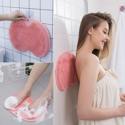 Massage Bath Brush Silicone Foot Rub Pad