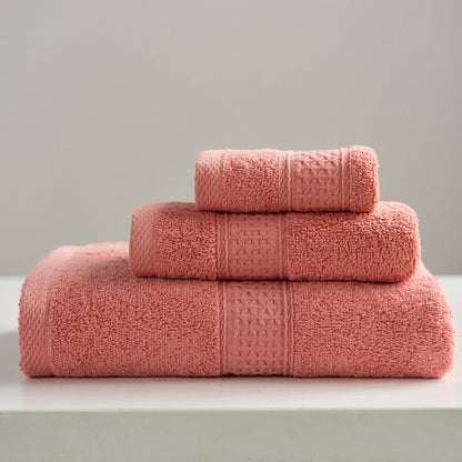 Minimalist Square Cotton Bath Towel Set