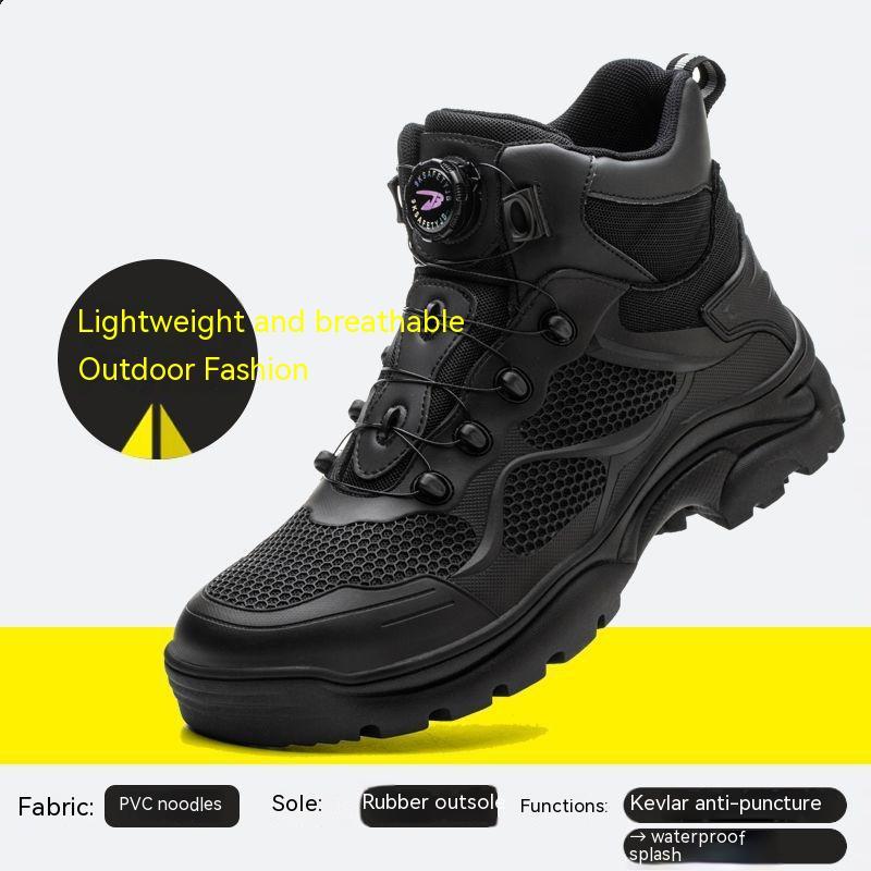 Men's Lightweight Safety Shoes - Anti-Smashing & Anti-Penetration