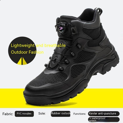 Men's Lightweight Safety Shoes - Anti-Smashing & Anti-Penetration
