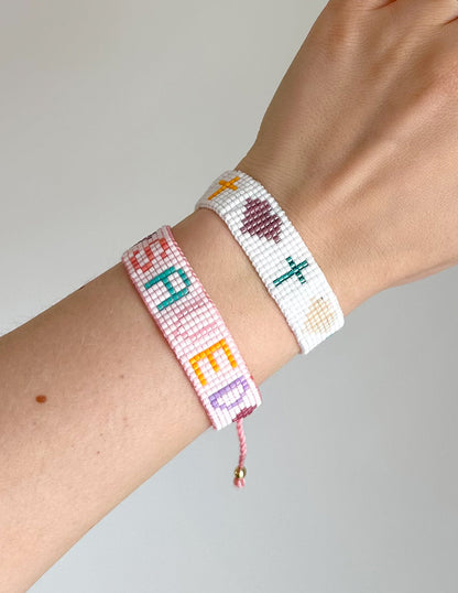 Salvation Micro Bead String Bracelet