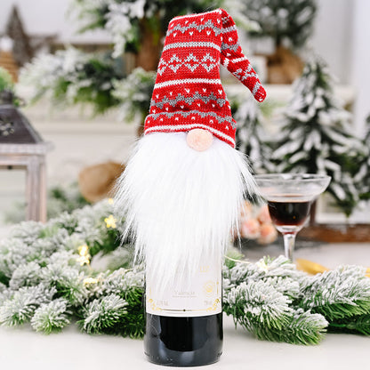Christmas Wine Bottle Socks Decor