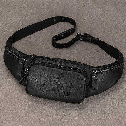 Leather Phone Messenger Bag Men's Fashion