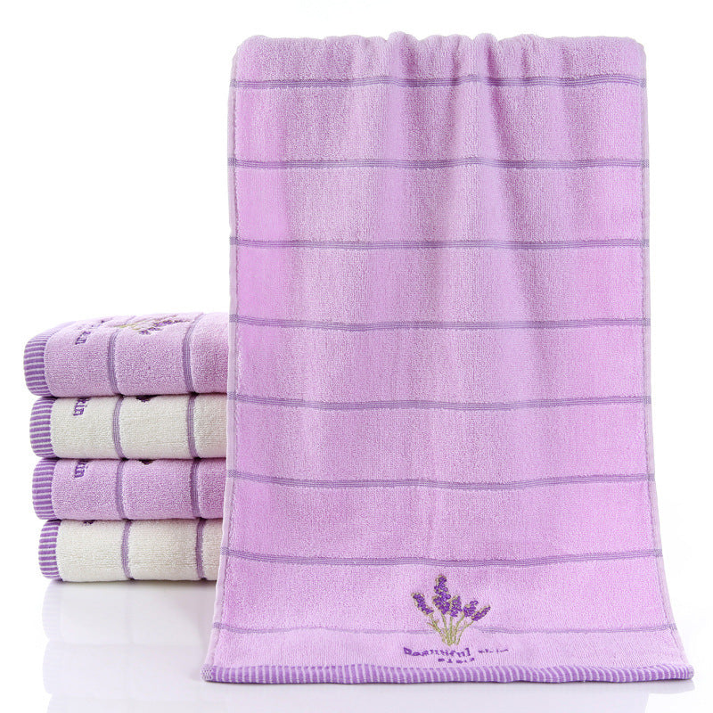 Pure Cotton 32-Strand Embroidered Face Towel