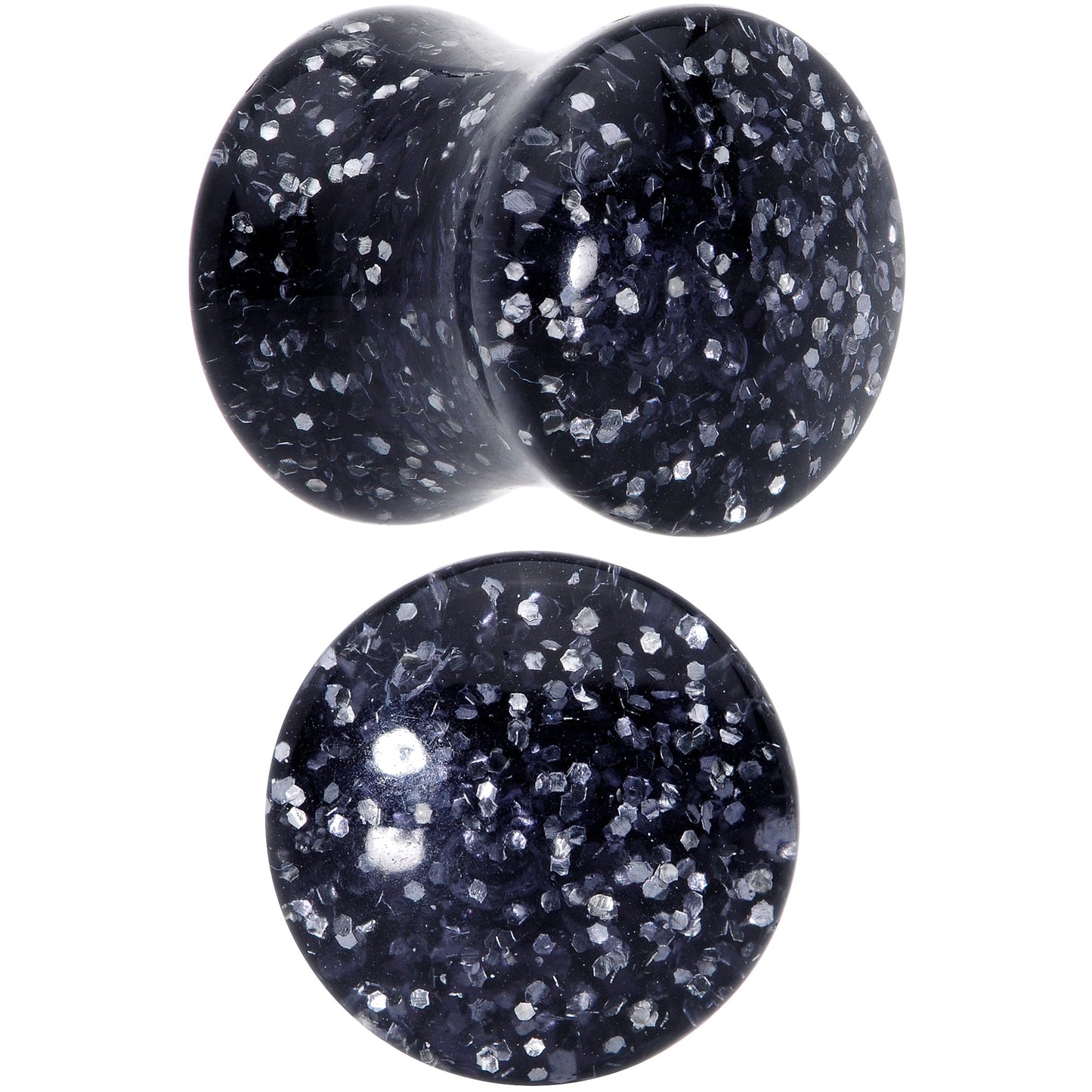00G Black Ultra Glitter Saddle Plug Set