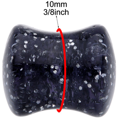 00G Black Ultra Glitter Saddle Plug Set