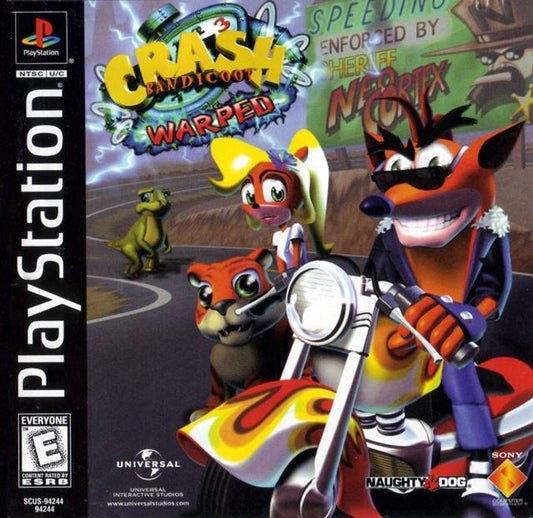 Crash Bandicoot 3: Warped (Holographic Cover) (Playstation)