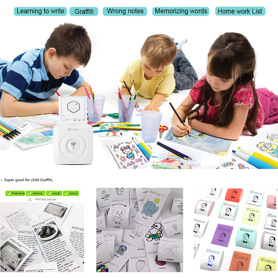 Mini Bluetooth Wireless Thermal Label Printer