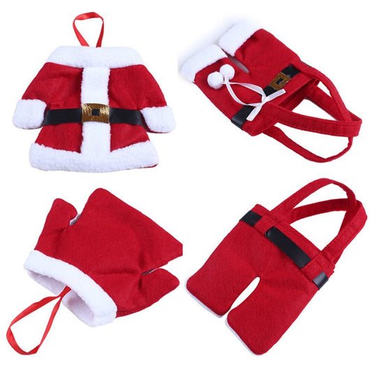 Christmas Knife and Fork Bag Tableware Set