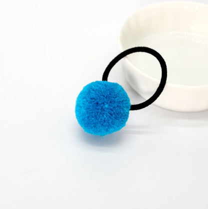 Korean Candy-Colored Hair Ball Hair Tie