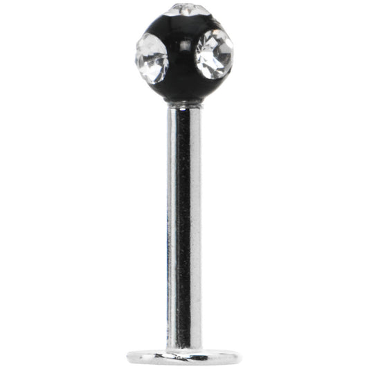 Black Crystal Ball Labret Monroe