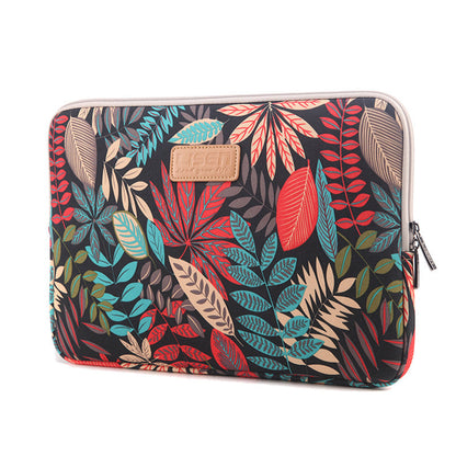 LISEN Colorful Leaf Notebook Sleeve Bag 15.6 Inch Computer Bag