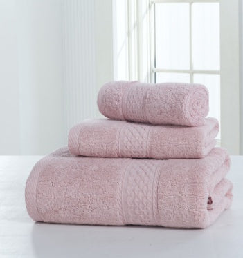 Cotton Soft Double-Sided Thick Bath Towel Set