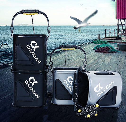 Foldable EVA Fishing Bucket with Rope