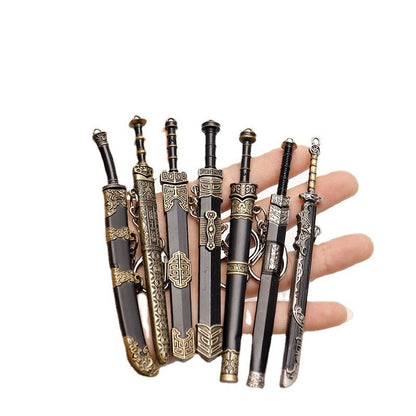 Chinese Ancient Famous Sword Mini Keychain