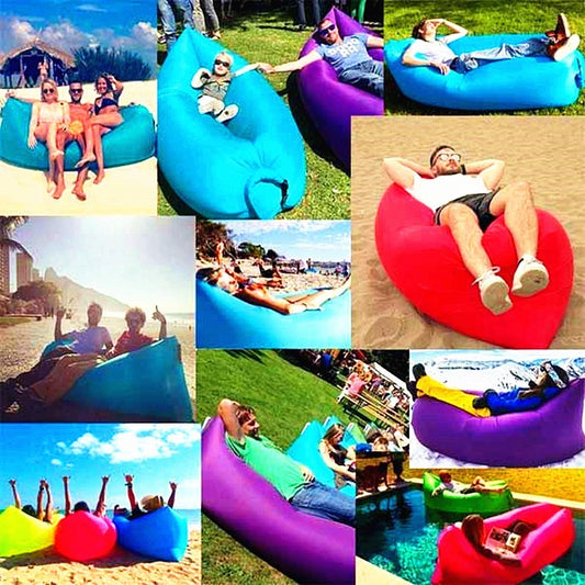 Fast Inflatable Outdoor Air Sofa - Beach & Camping Lounger