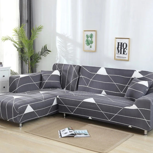 L-shaped Stretch Sectional Couch Cover