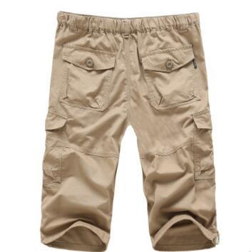 Men's Summer Leisure Cropped Cotton Pants