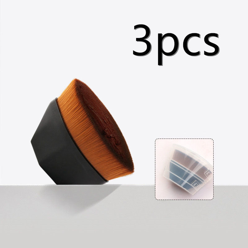 Flat Foundation Brush Kit: BB Cream, Loose Powder