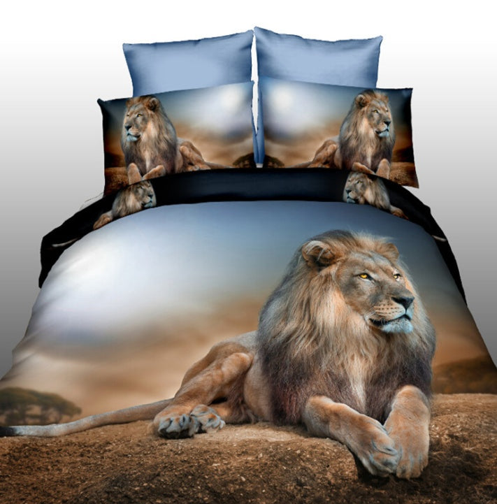 Brushed 3D four-piece set