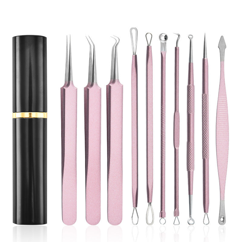Aluminum Cylinder Mounted Acne Needle Set