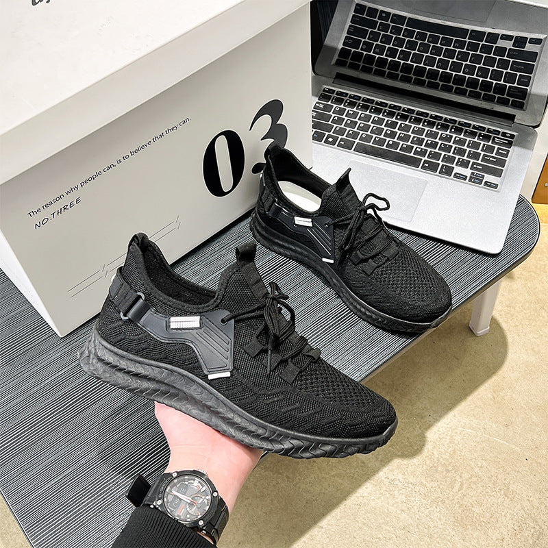 Men's Mesh Breathable Flyknit Running Shoes