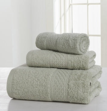 Cotton Soft Double-Sided Thick Bath Towel Set
