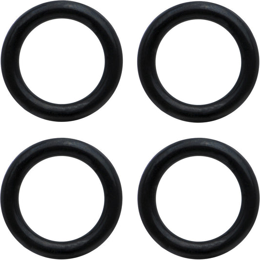 00G Black Rubber O-Ring 4-Pack