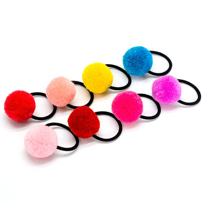 Korean Candy-Colored Hair Ball Hair Tie