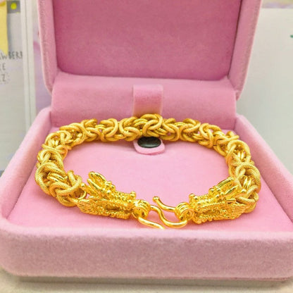 Gold Bracelet Men 24K Simulated Jewelry