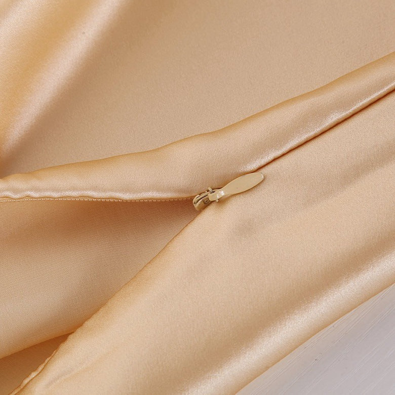 Satin Solid Color Pillowcase
