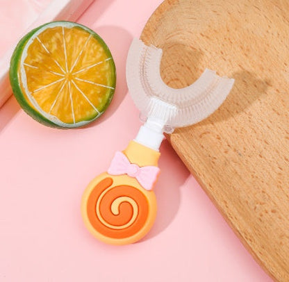 Children's U-shaped Soft Rubber Toothbrush